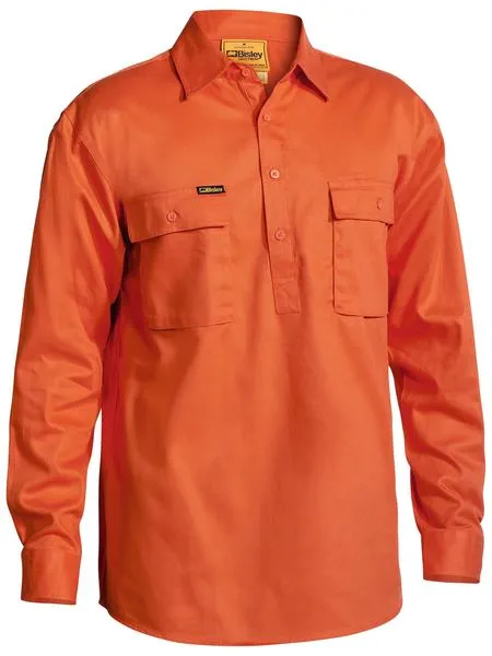 Bisley Closed Front Drill Shirt