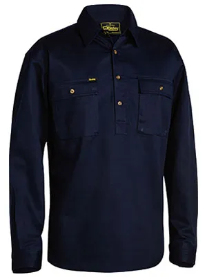 Bisley Closed Front Drill Shirt