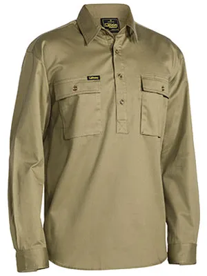 Bisley Closed Front Drill Shirt