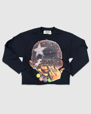 BKYS-C1301-Star Layered LS Tee