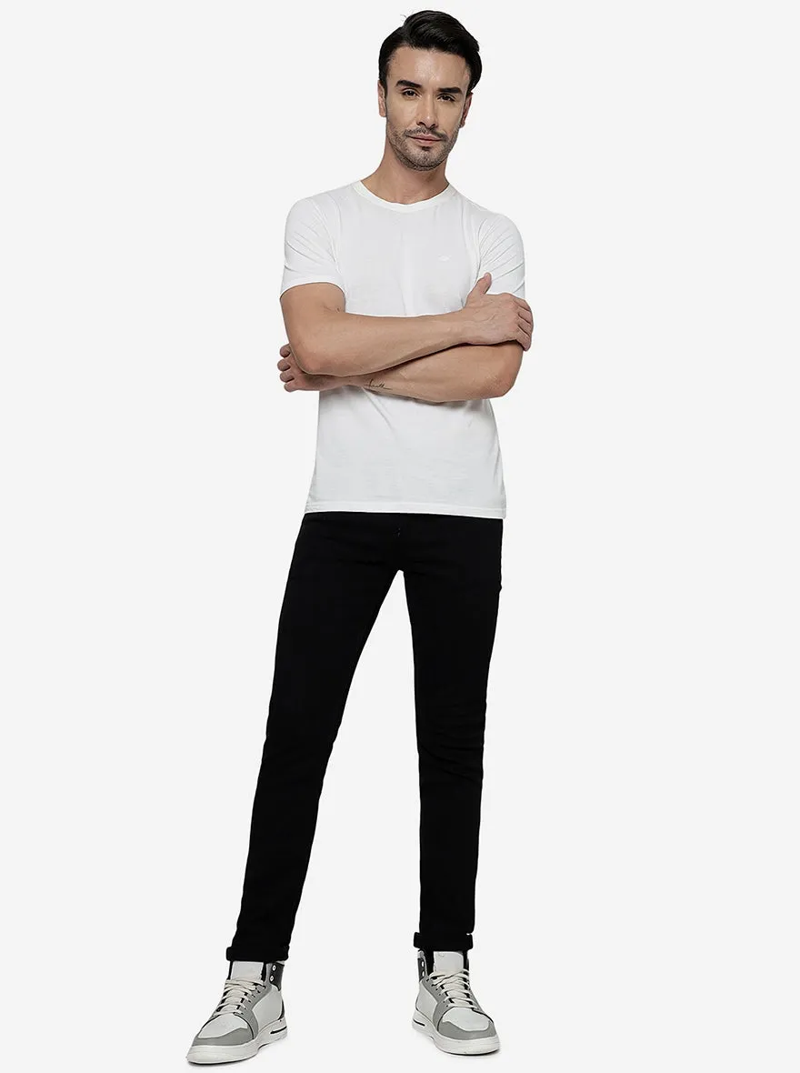 Black Washed Slim Fit Jeans | JadeBlue
