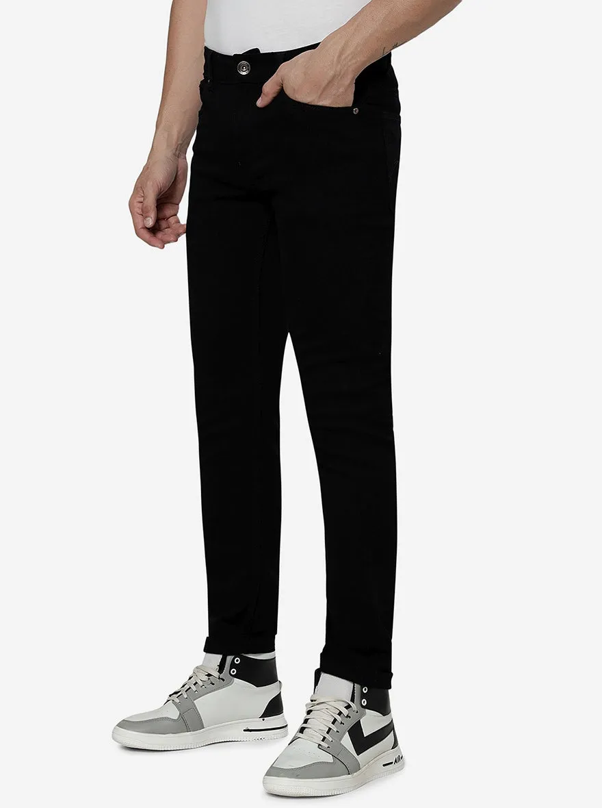 Black Washed Slim Fit Jeans | JadeBlue