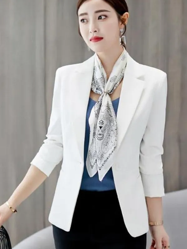 Black Women Formal Blazers Lady Office Work Suit