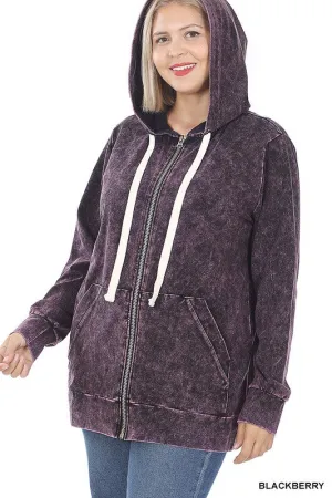 Blackberry Verse Zip Hoodie
