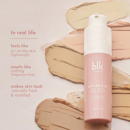 blk cosmetics Life-Proof Airy Matte Foundation Butterscotch