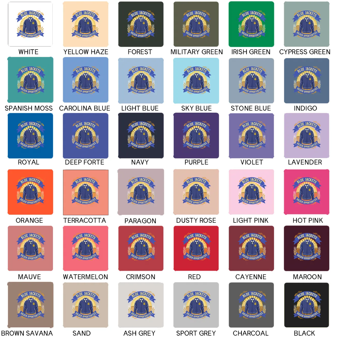 Blue Jackets Golden Opportunities – Crewneck