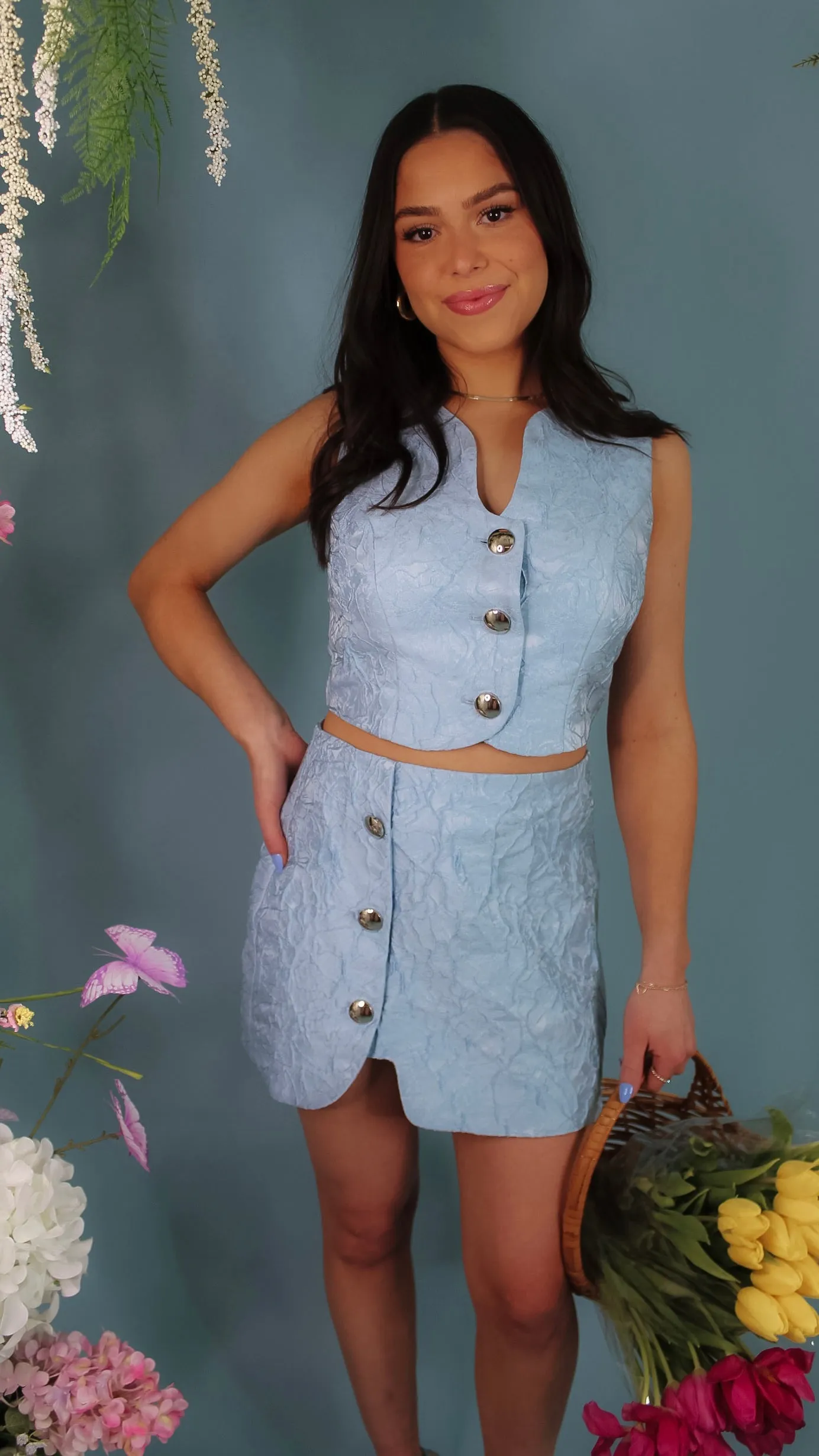 Blue Skies Crop Top