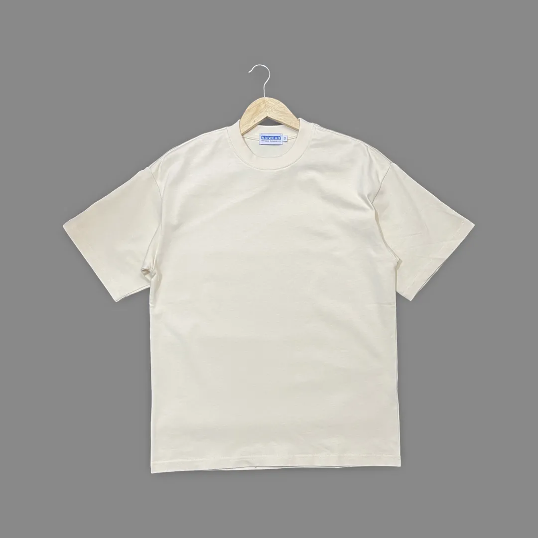 Boxy Crewneck T-Shirt- Buttery Yellow