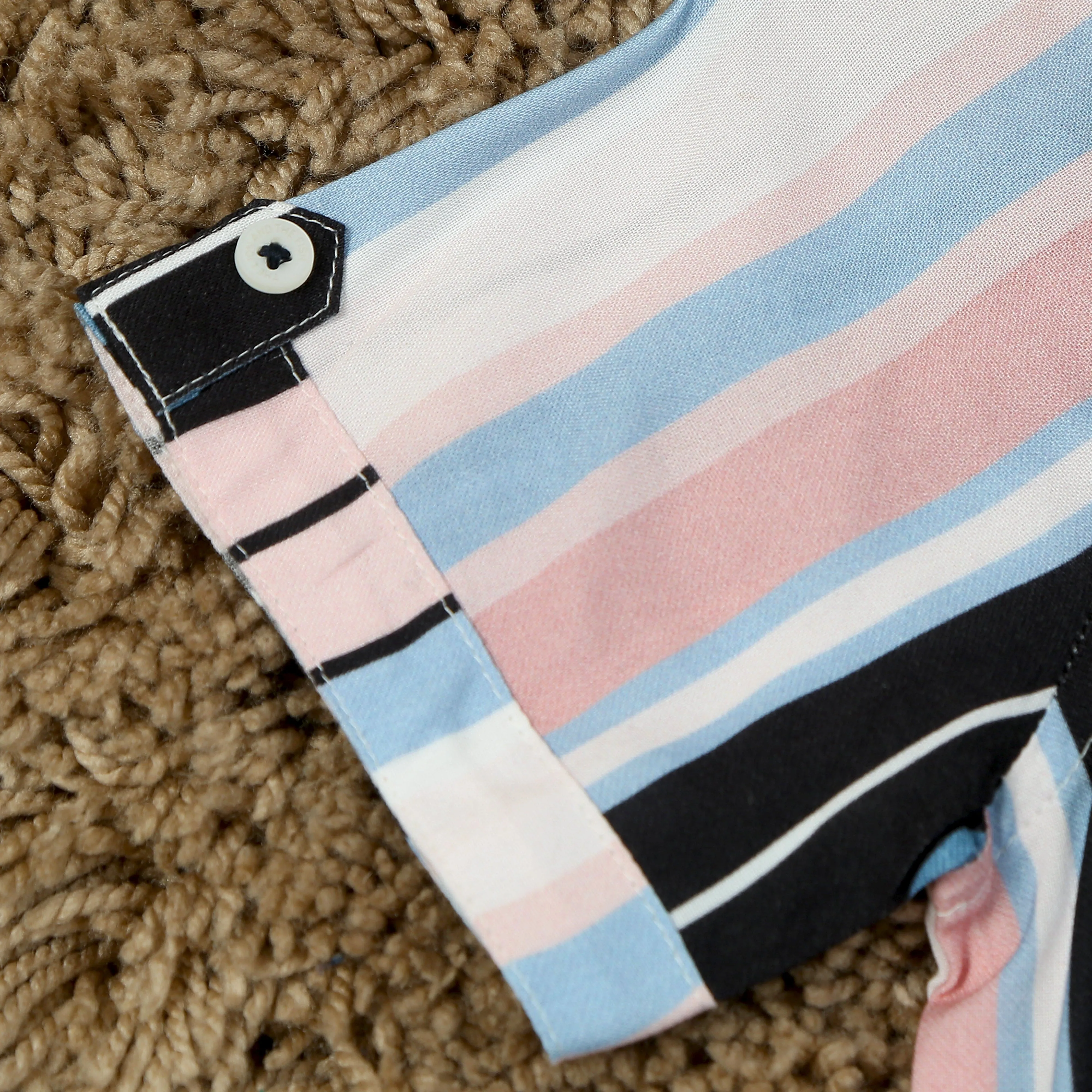 Boys Stripe Shirt Pink Blue