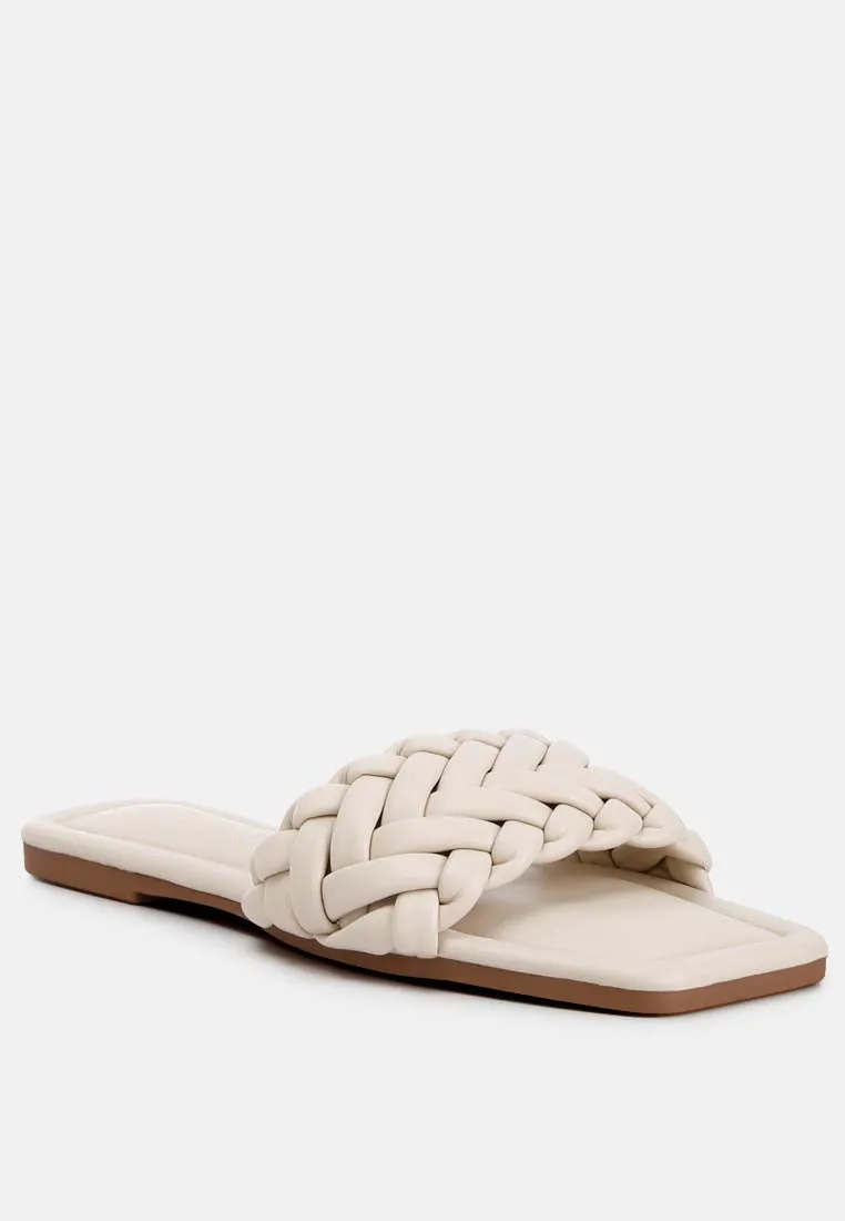 Braided Strap Flat Slip-Ons By Ruw