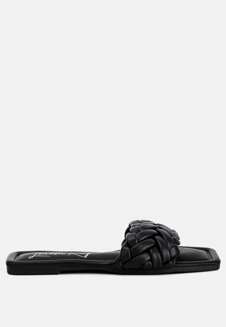 Braided Strap Flat Slip-Ons By Ruw