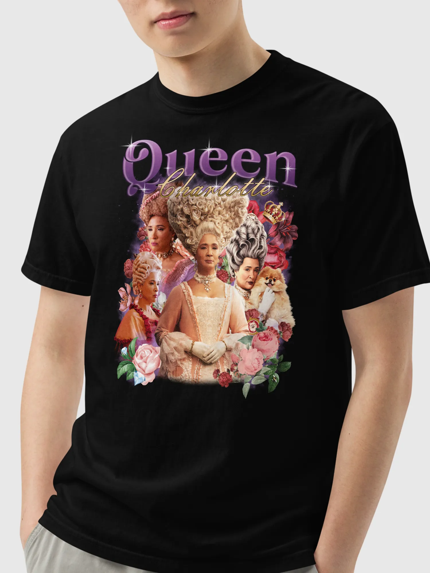 Bridgerton Queen Charlotte Unisex T-Shirt [Black]