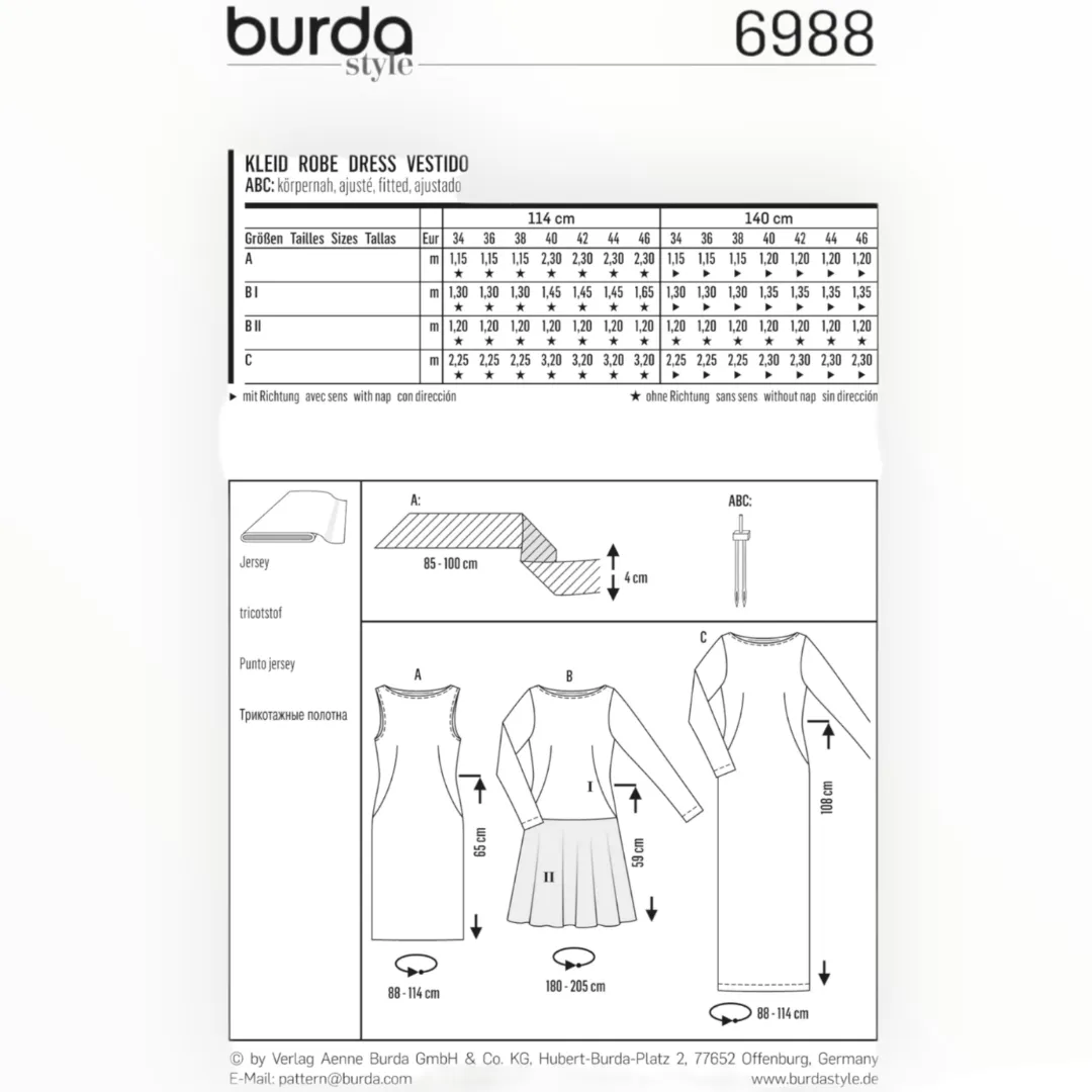Burda Pattern 6988