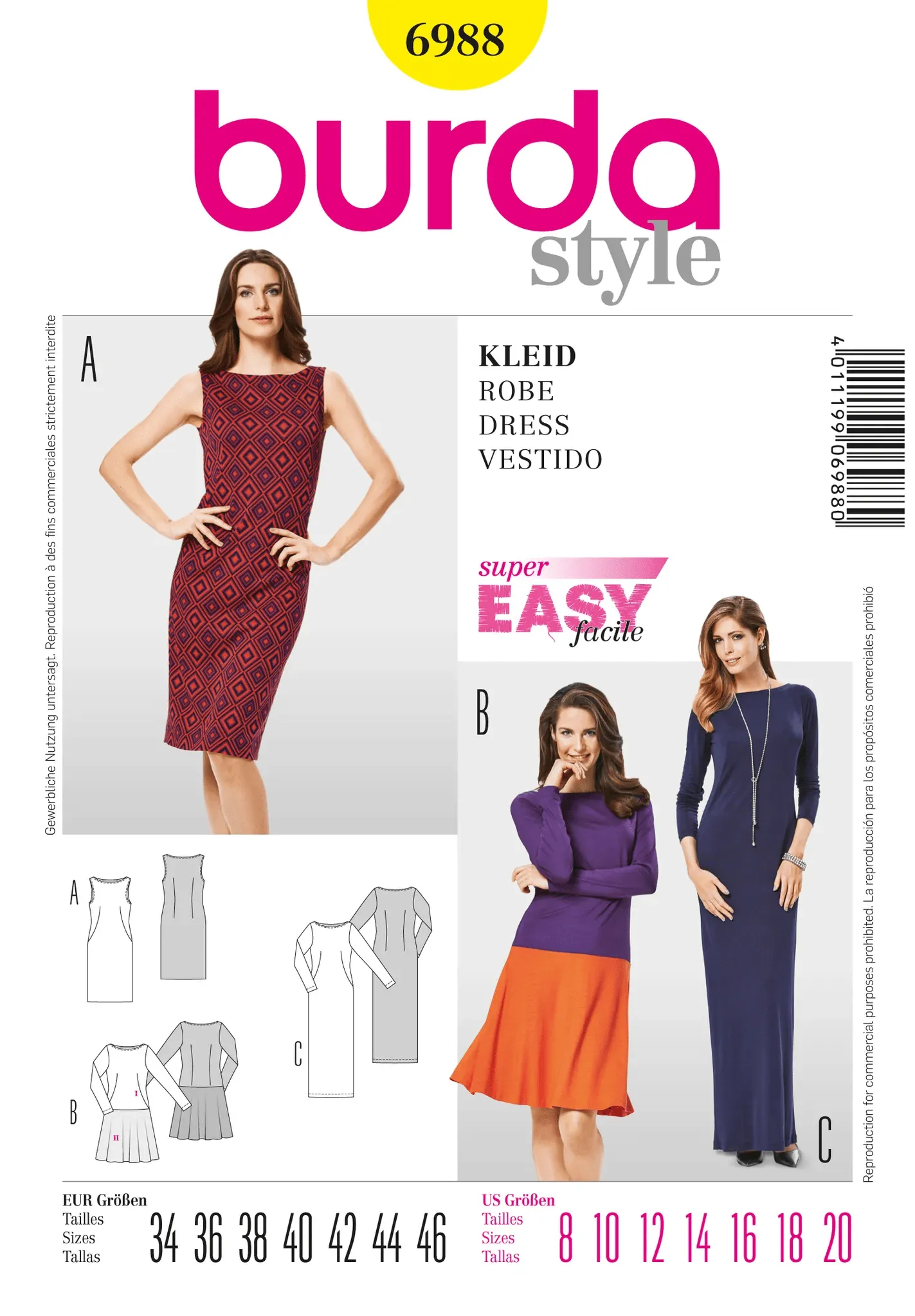 Burda Pattern 6988