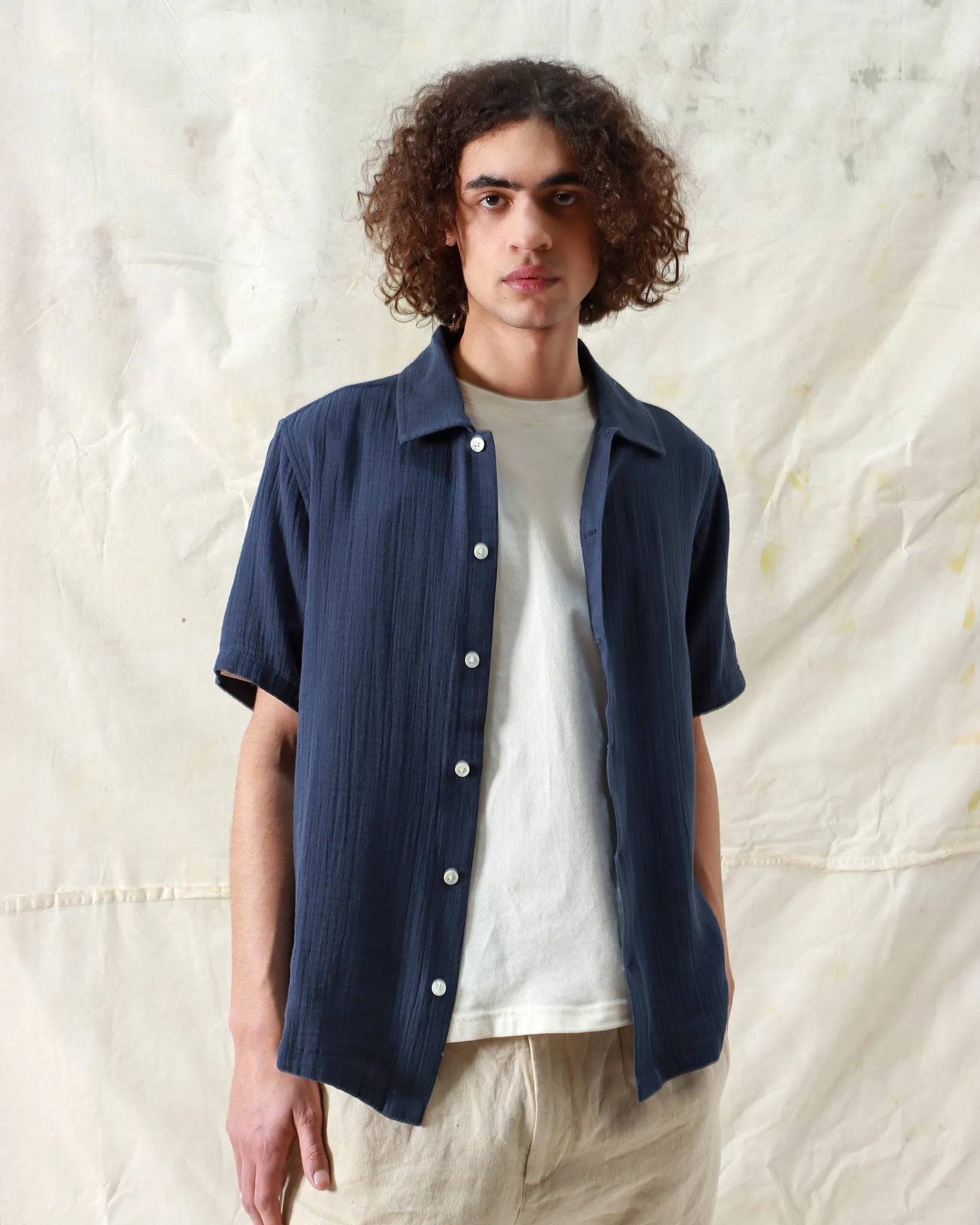 Busey Shirt - Navy Iris