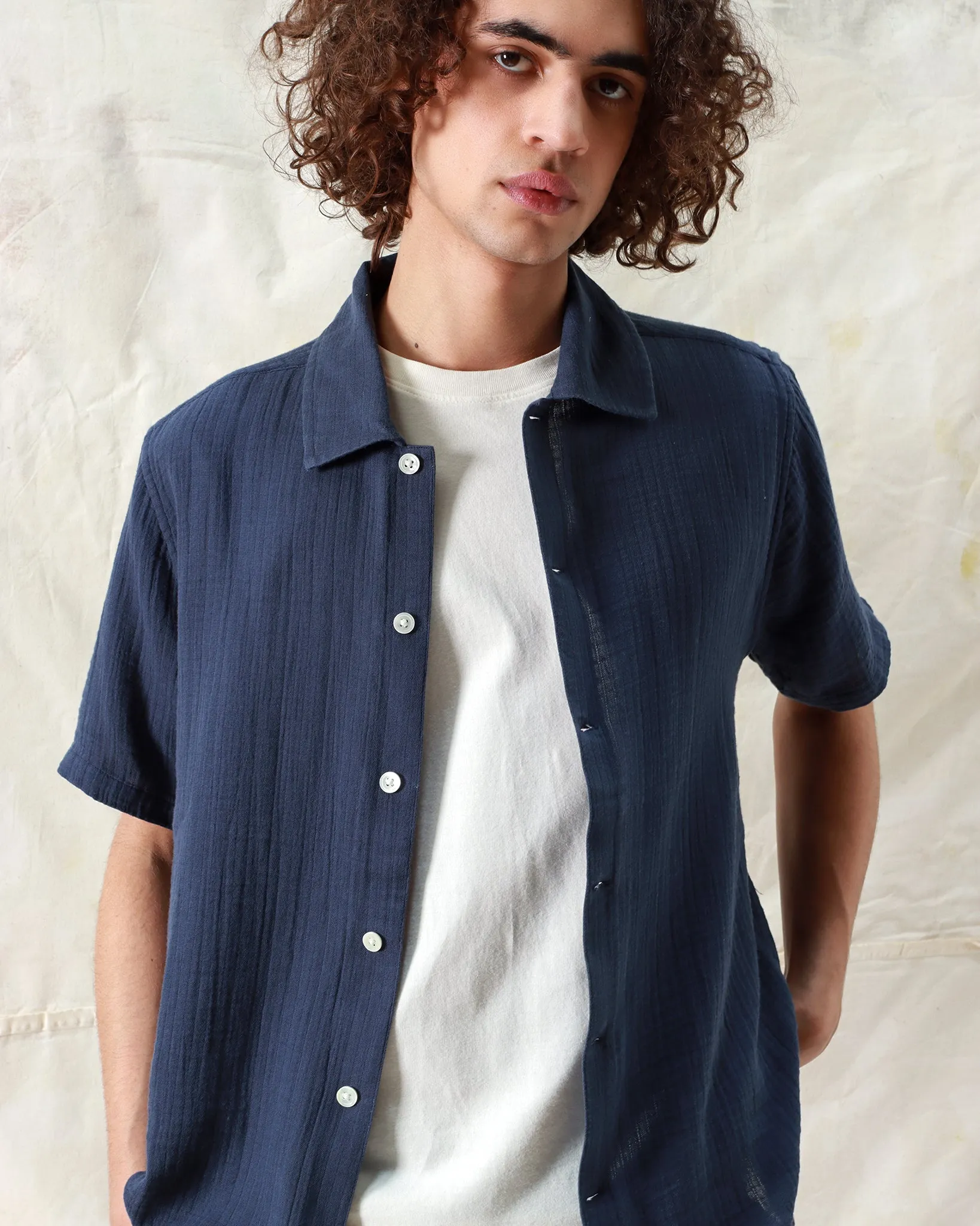 Busey Shirt - Navy Iris