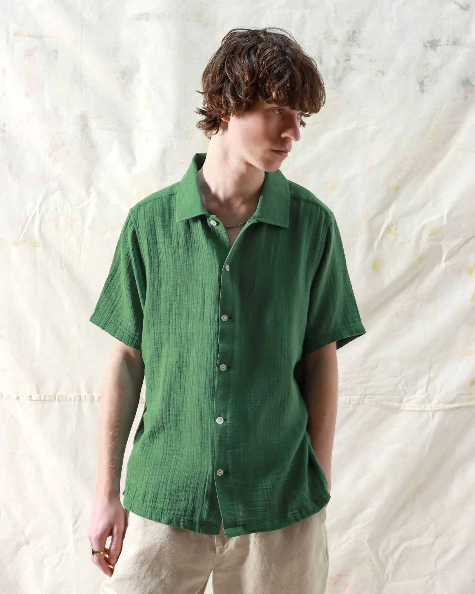 Busey Shirt - Tropical Green