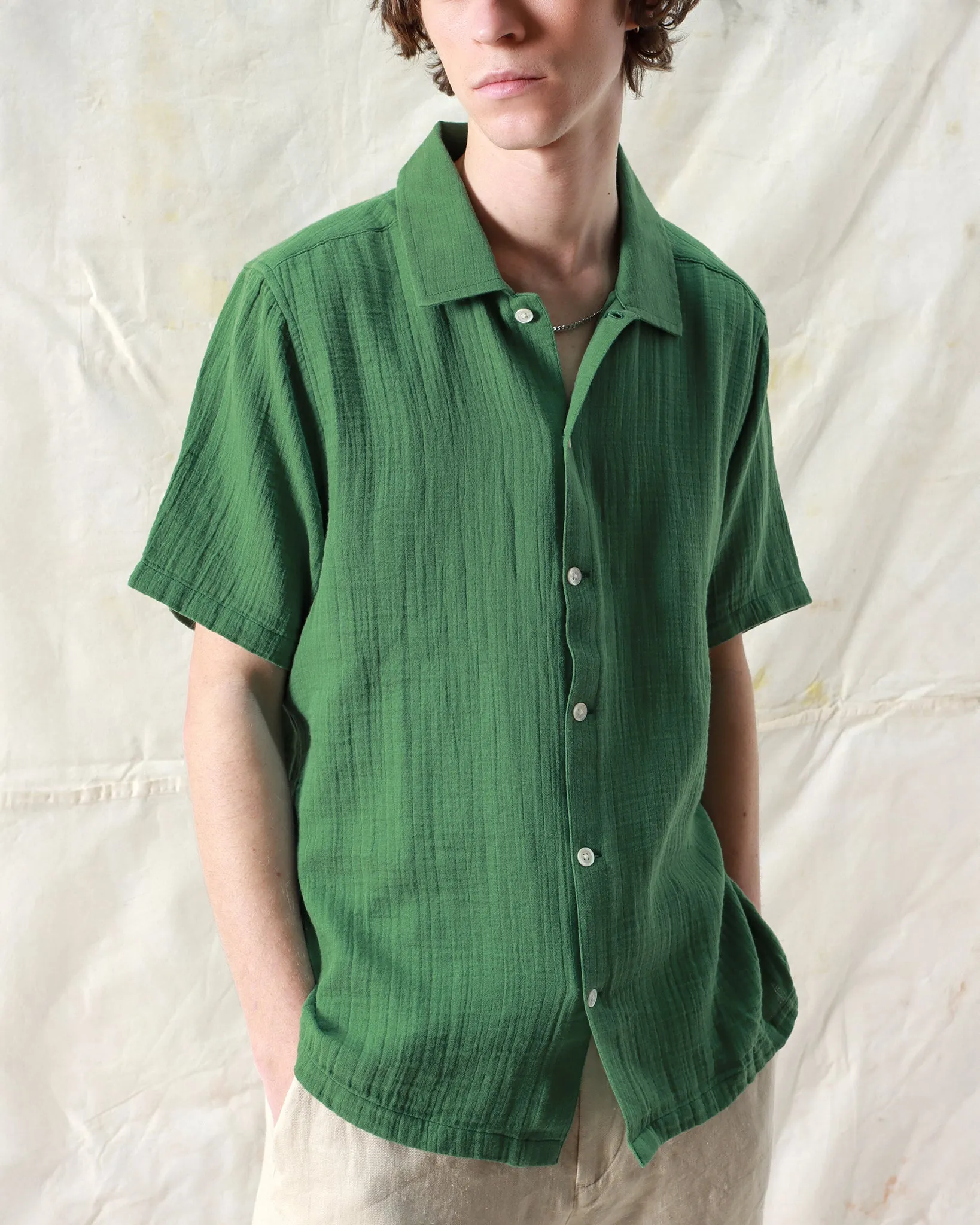 Busey Shirt - Tropical Green