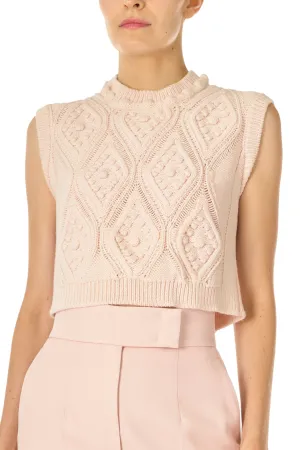 Cable Knit Crop Tank