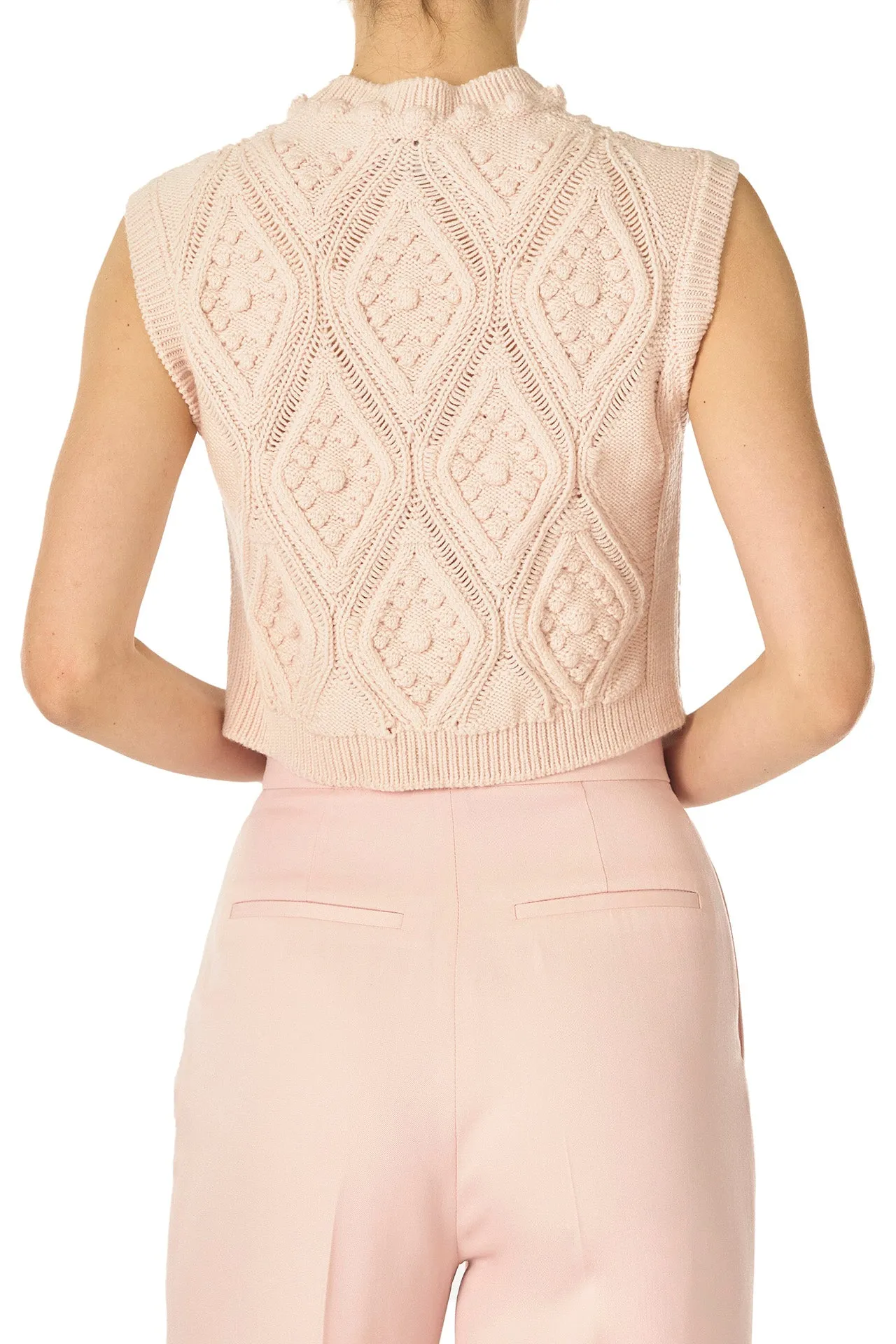 Cable Knit Crop Tank