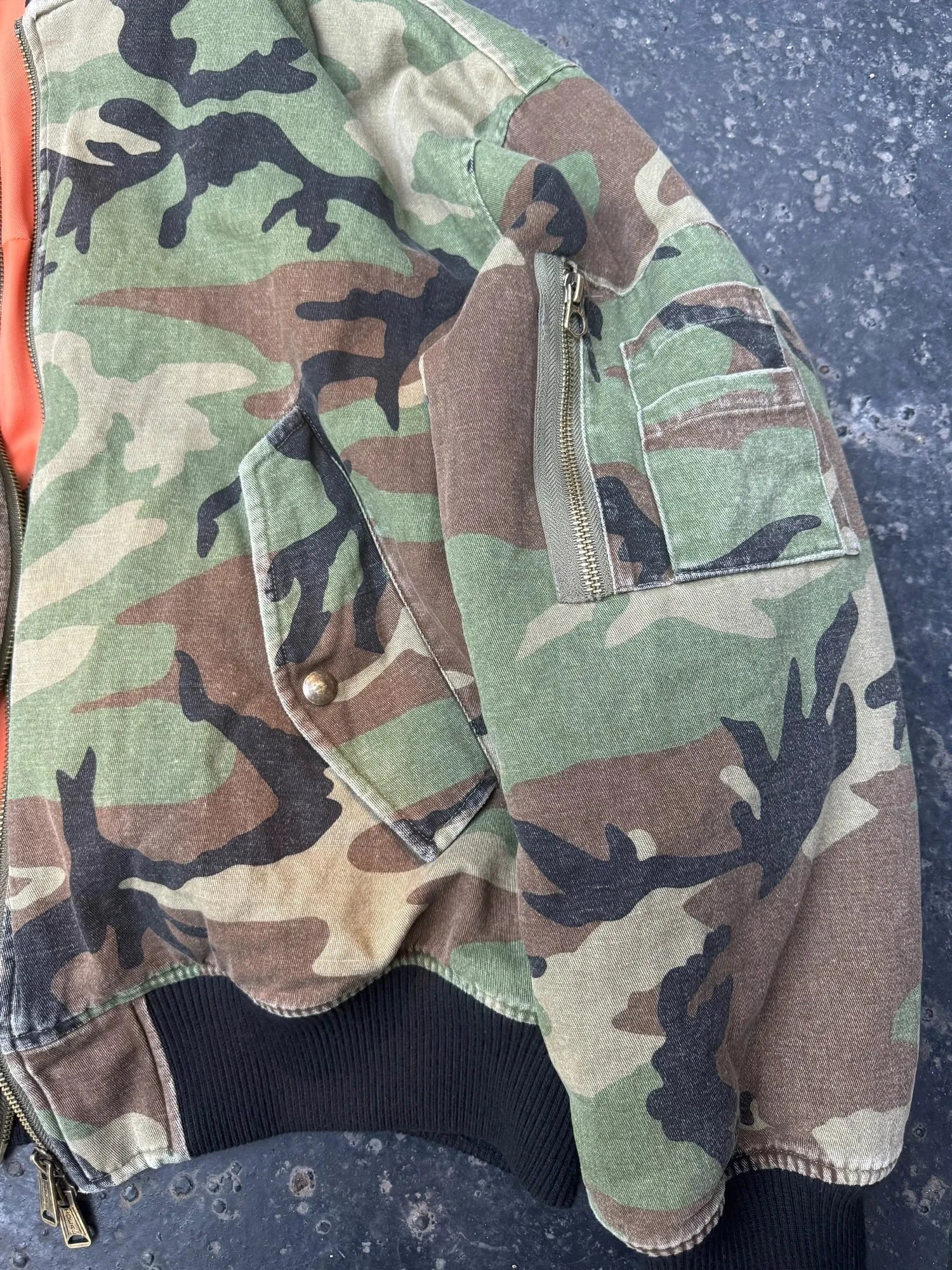 Camouflage Bomber Jacket