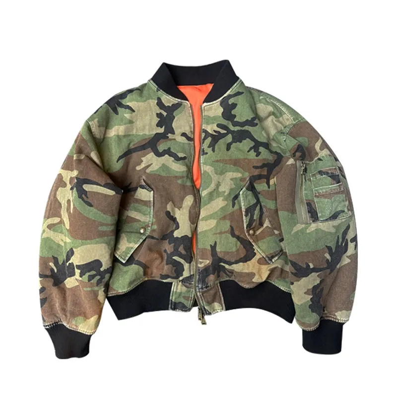 Camouflage Bomber Jacket