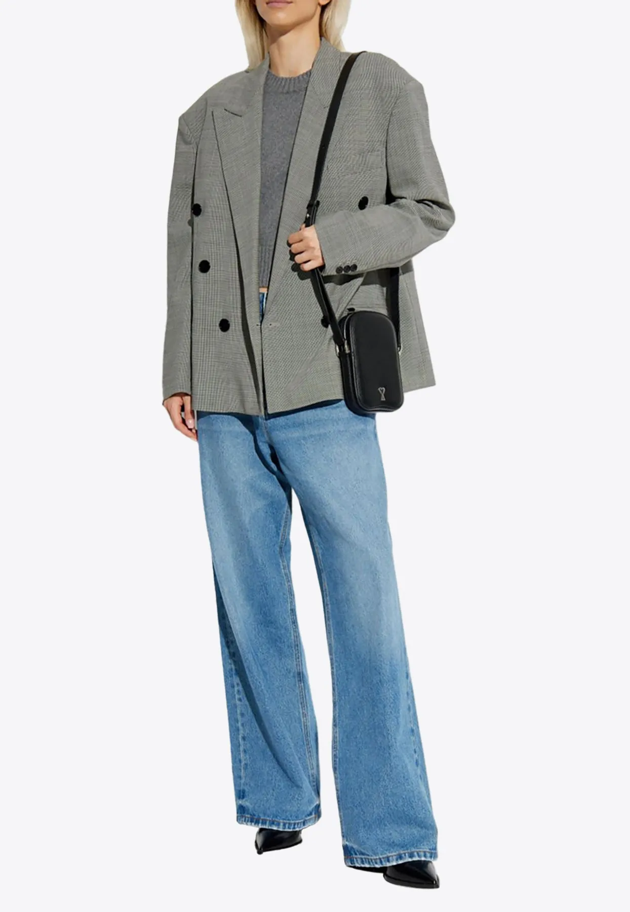 Cashmere-Blend Cropped Sweater