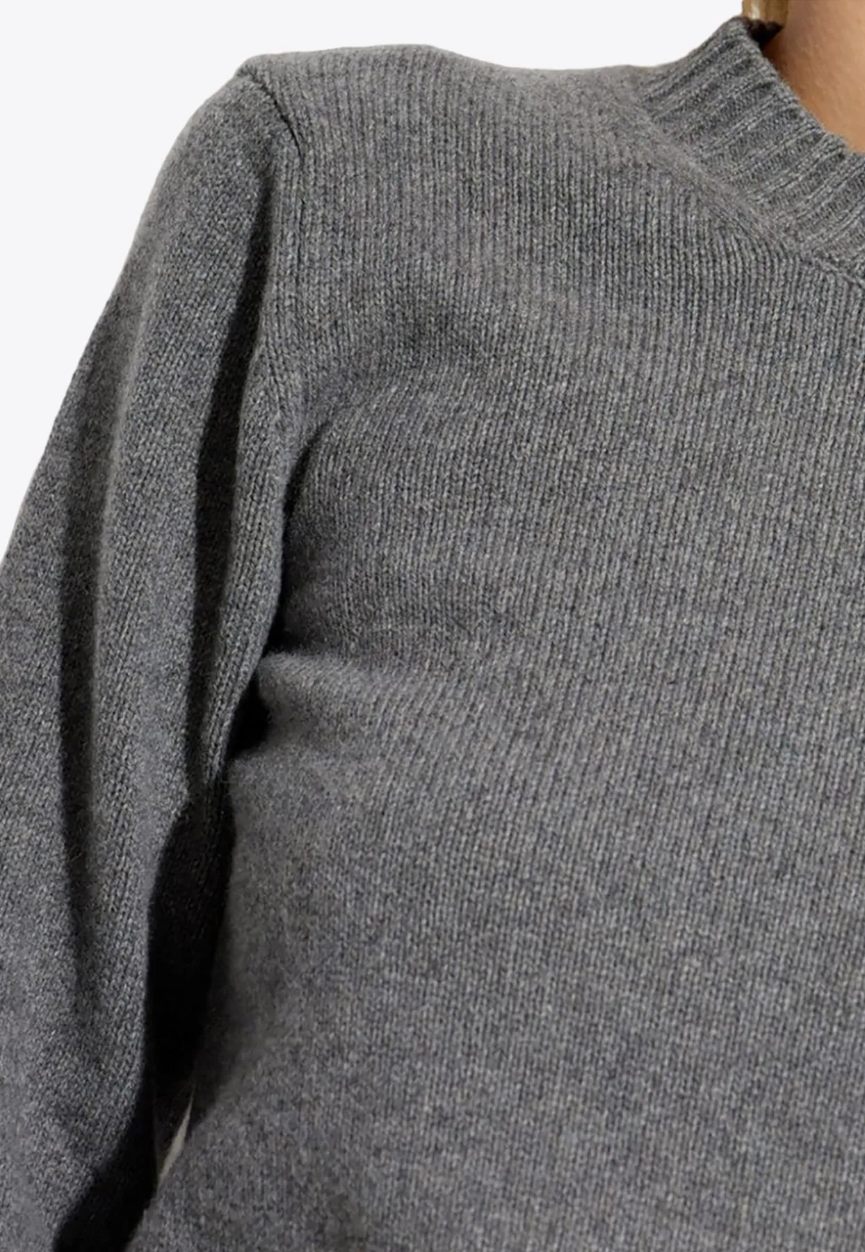 Cashmere-Blend Cropped Sweater
