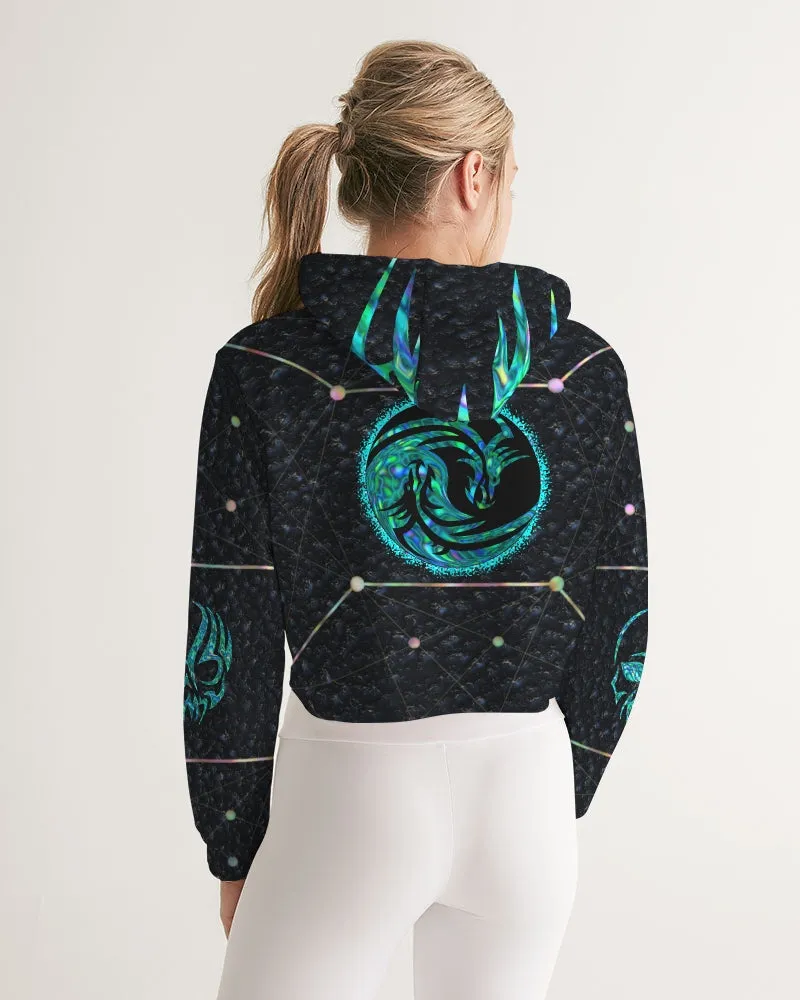 Celestial Night Women's Cropped Hoodie