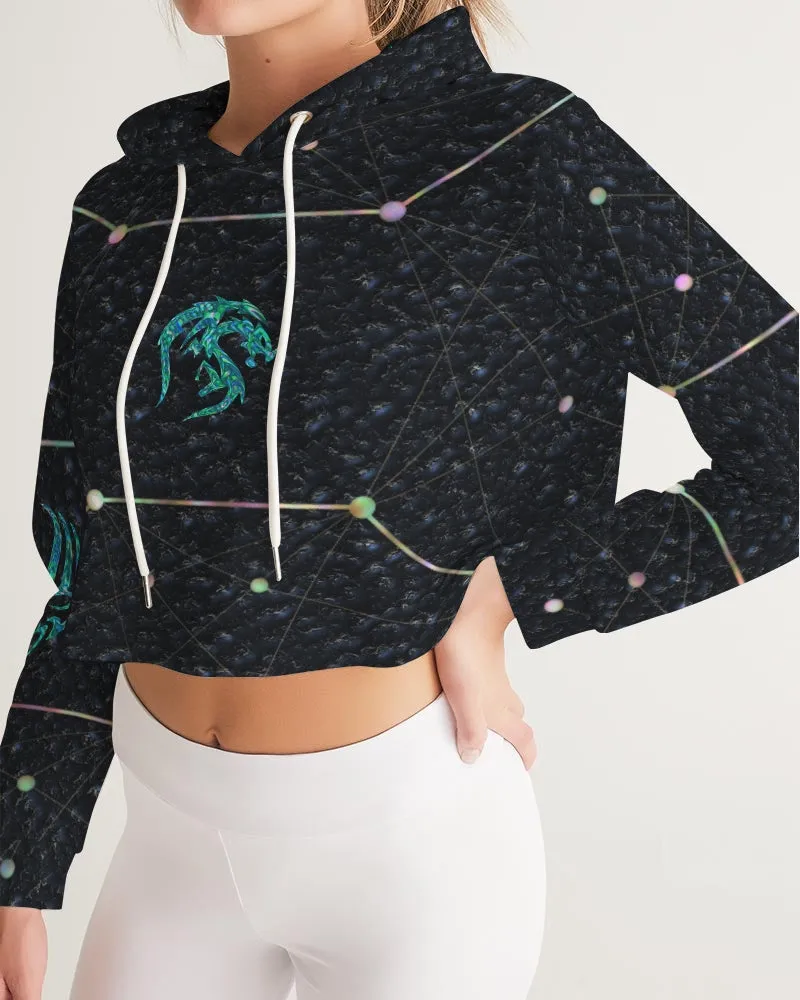 Celestial Night Women's Cropped Hoodie