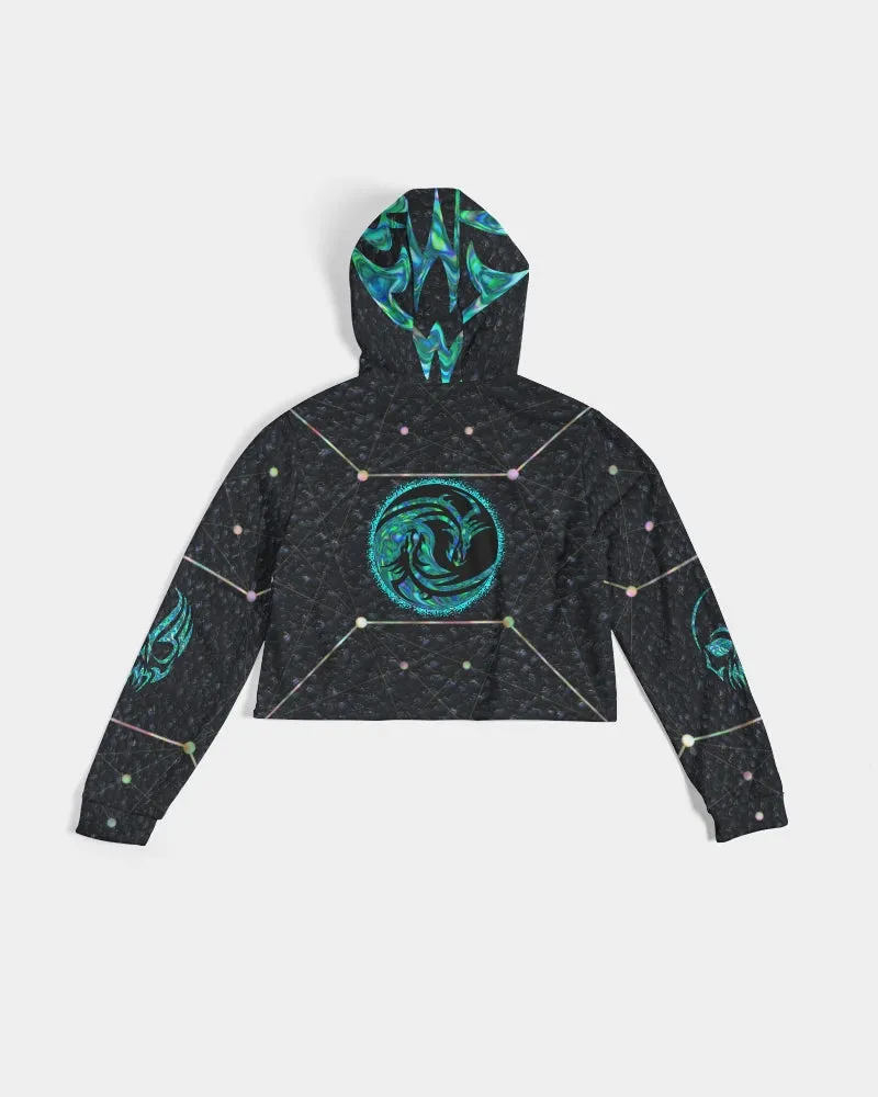 Celestial Night Women's Cropped Hoodie