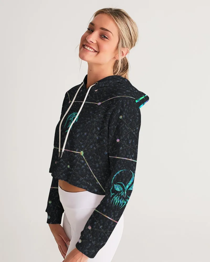 Celestial Night Women's Cropped Hoodie