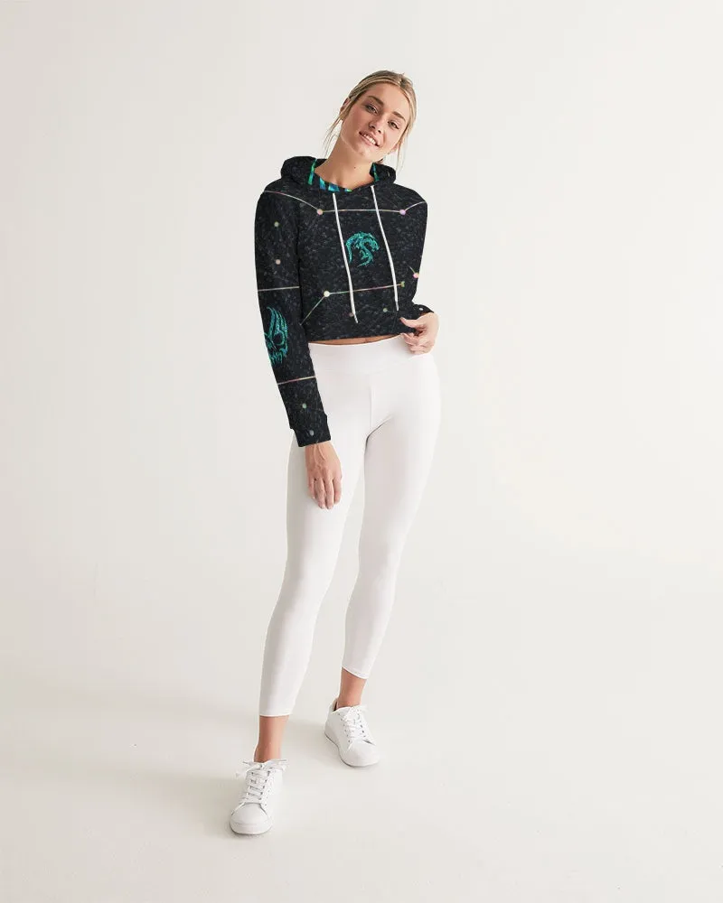 Celestial Night Women's Cropped Hoodie