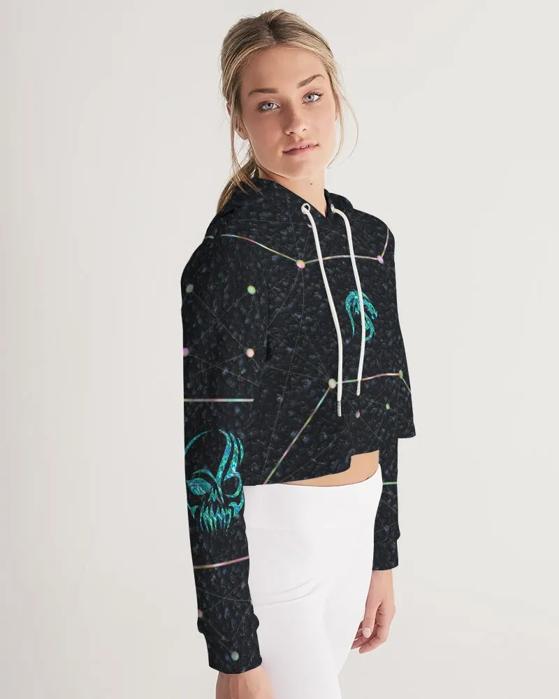 Celestial Night Women's Cropped Hoodie