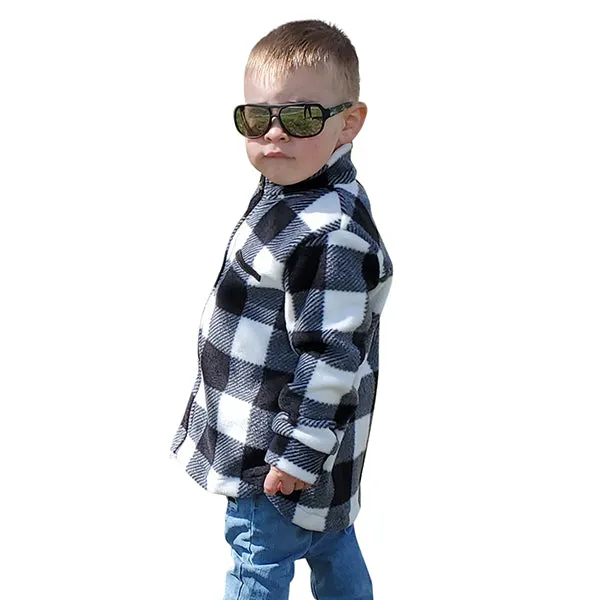 CHILD CAMP JACKET BUFFALO CHECK WHITE