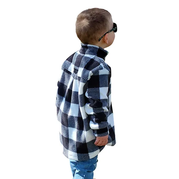 CHILD CAMP JACKET BUFFALO CHECK WHITE