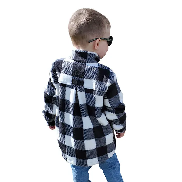 CHILD CAMP JACKET BUFFALO CHECK WHITE
