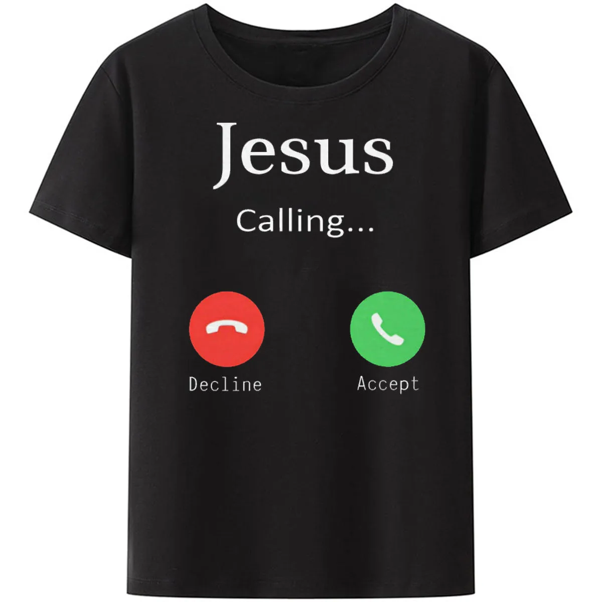 Christianartbag Funny T-Shirt, Jesus Is Calling, Christian humor, Funny religious shirts, Unisex T-shirt.