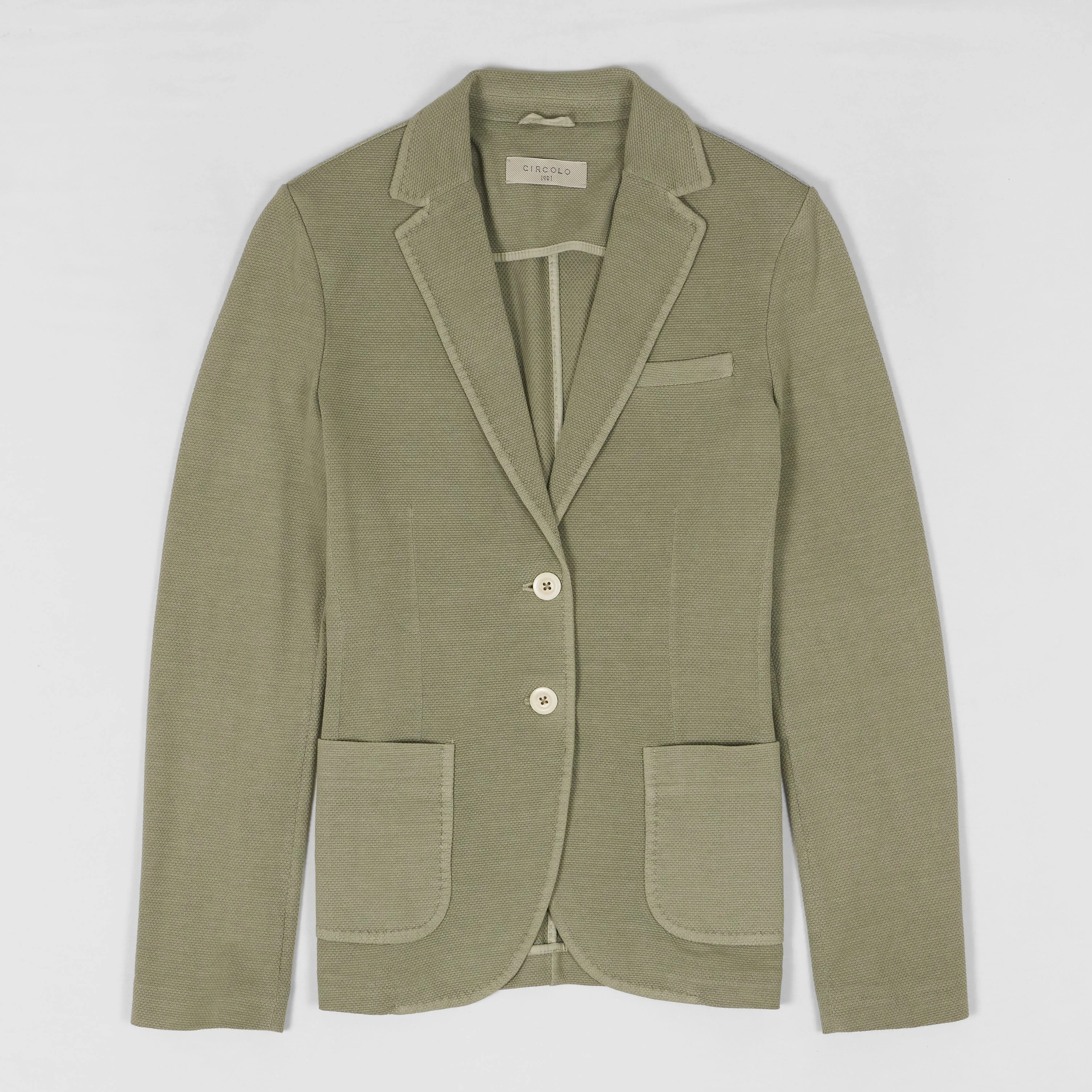 Circolo 1901 Ladies 2-Button Cotton Jersey Blazer