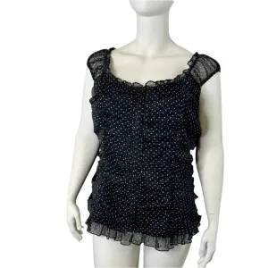 City Chic Polkadot Bustier Top - Size 22