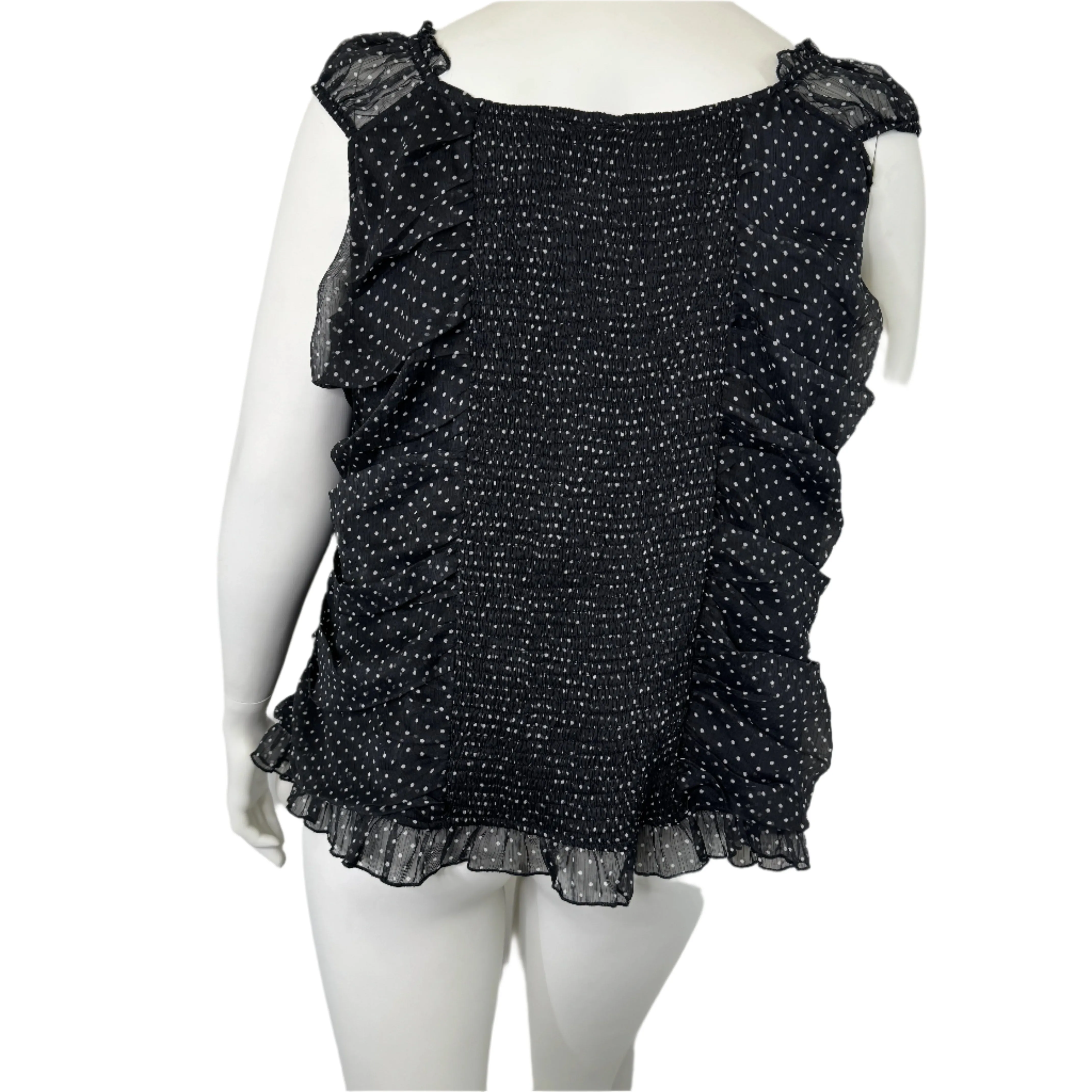 City Chic Polkadot Bustier Top - Size 22