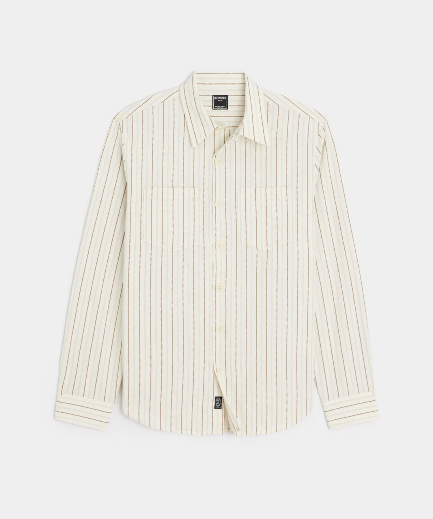 Classic Fit Dobby Two-Pocket Point Collar Shirt