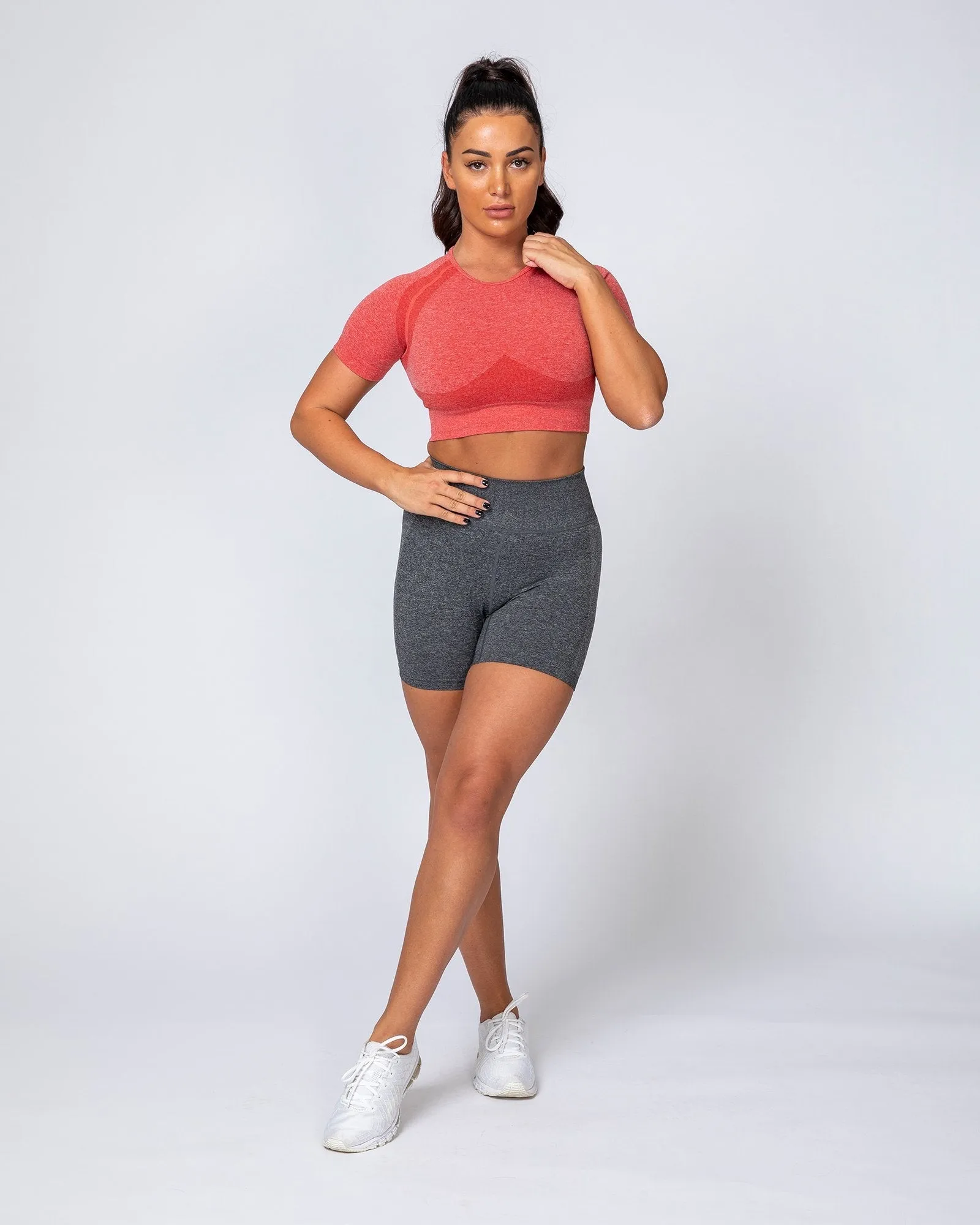 Classic Seamless Tee - Poppy Marl
