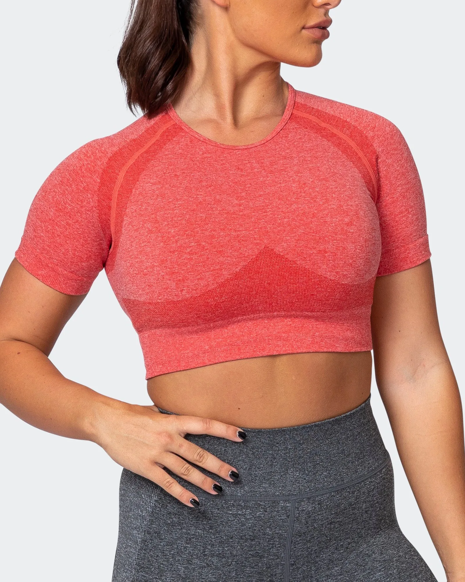 Classic Seamless Tee - Poppy Marl