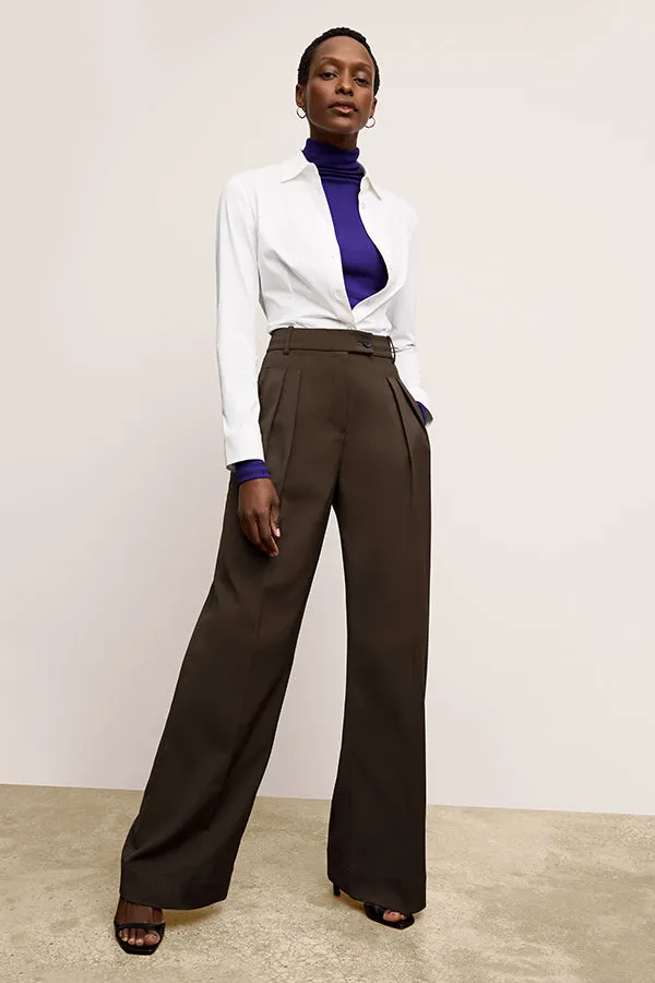 Clemens Shirt - Knit Poplin :: White