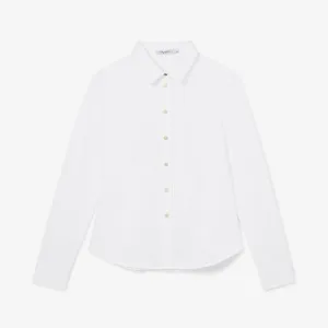 Clemens Shirt - Knit Poplin :: White