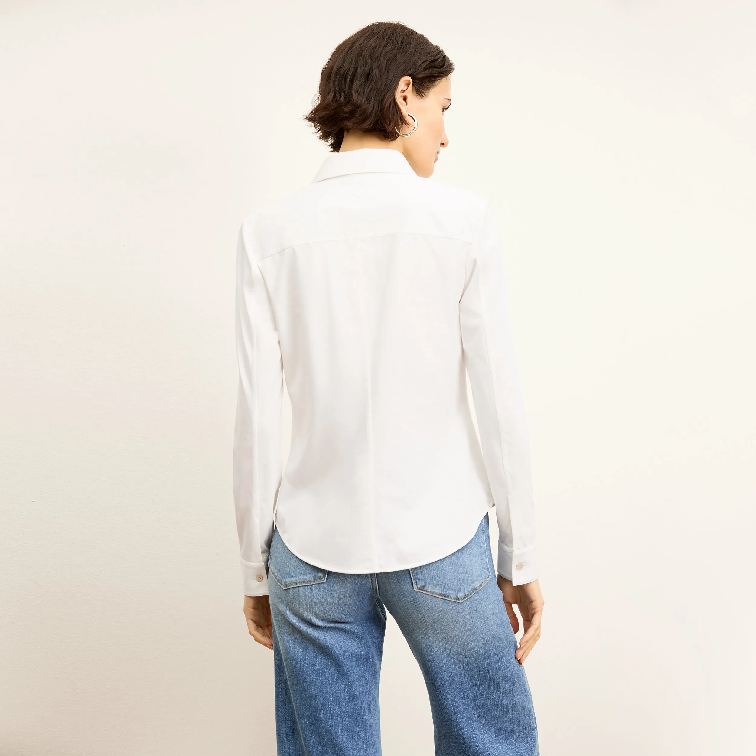 Clemens Shirt - Knit Poplin :: White