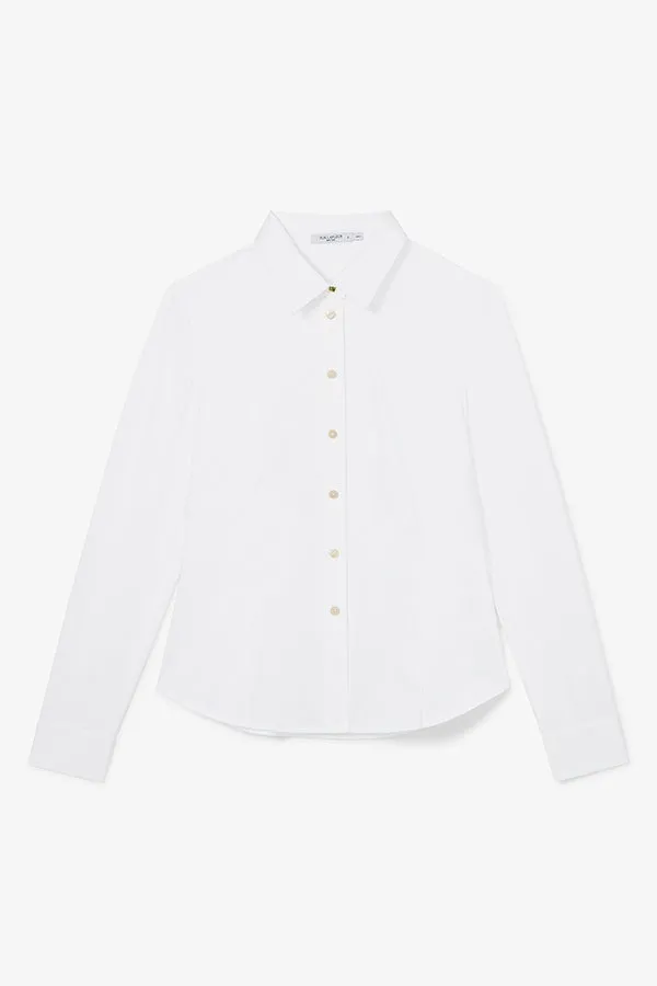 Clemens Shirt - Knit Poplin :: White