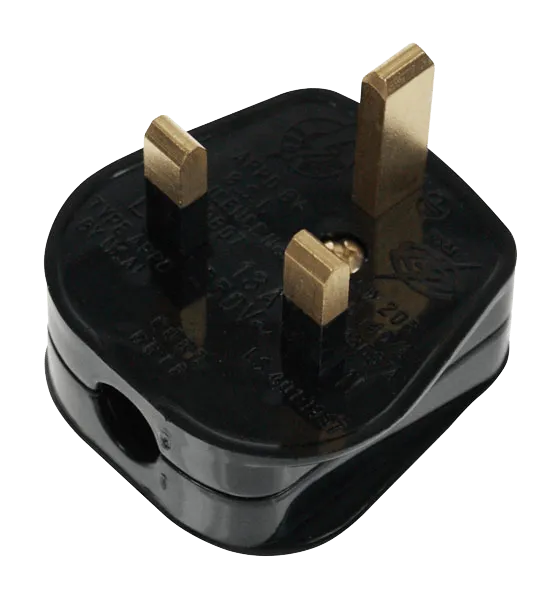 Click PA310 13A Resilient Plug Top (13A Fused) Fast Grip Black