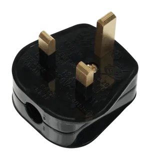 Click PA310 13A Resilient Plug Top (13A Fused) Fast Grip Black